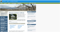 Desktop Screenshot of cityoflakeport.com